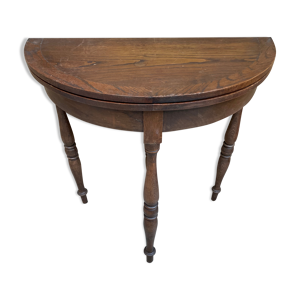 table ronde demi-lune