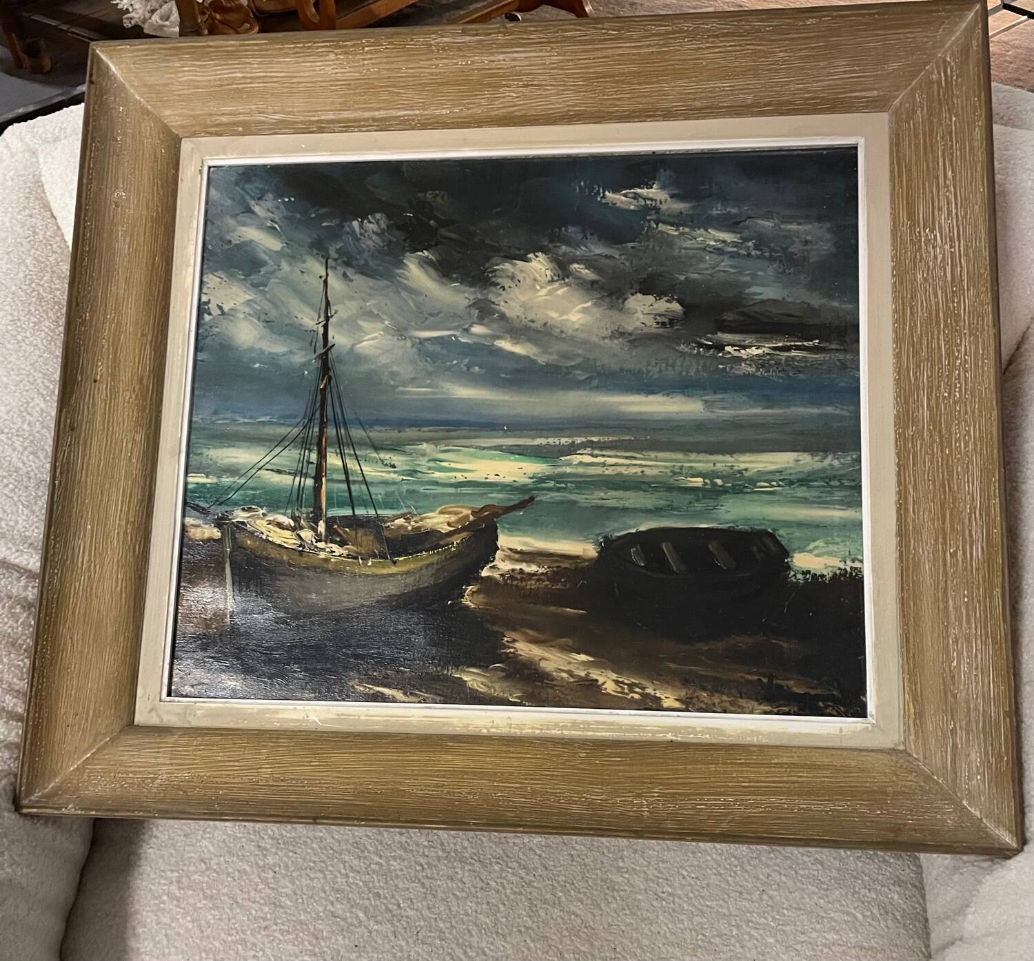 Oil painting on canvas Marine