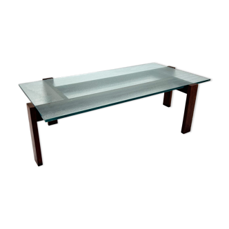 Table basse en verre, années 1960