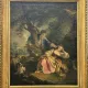 Large oil painting on canvas from the 19th century – Gallant scene after François Boucher