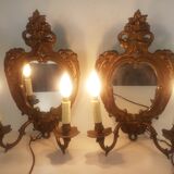 Bronze mirror appliques