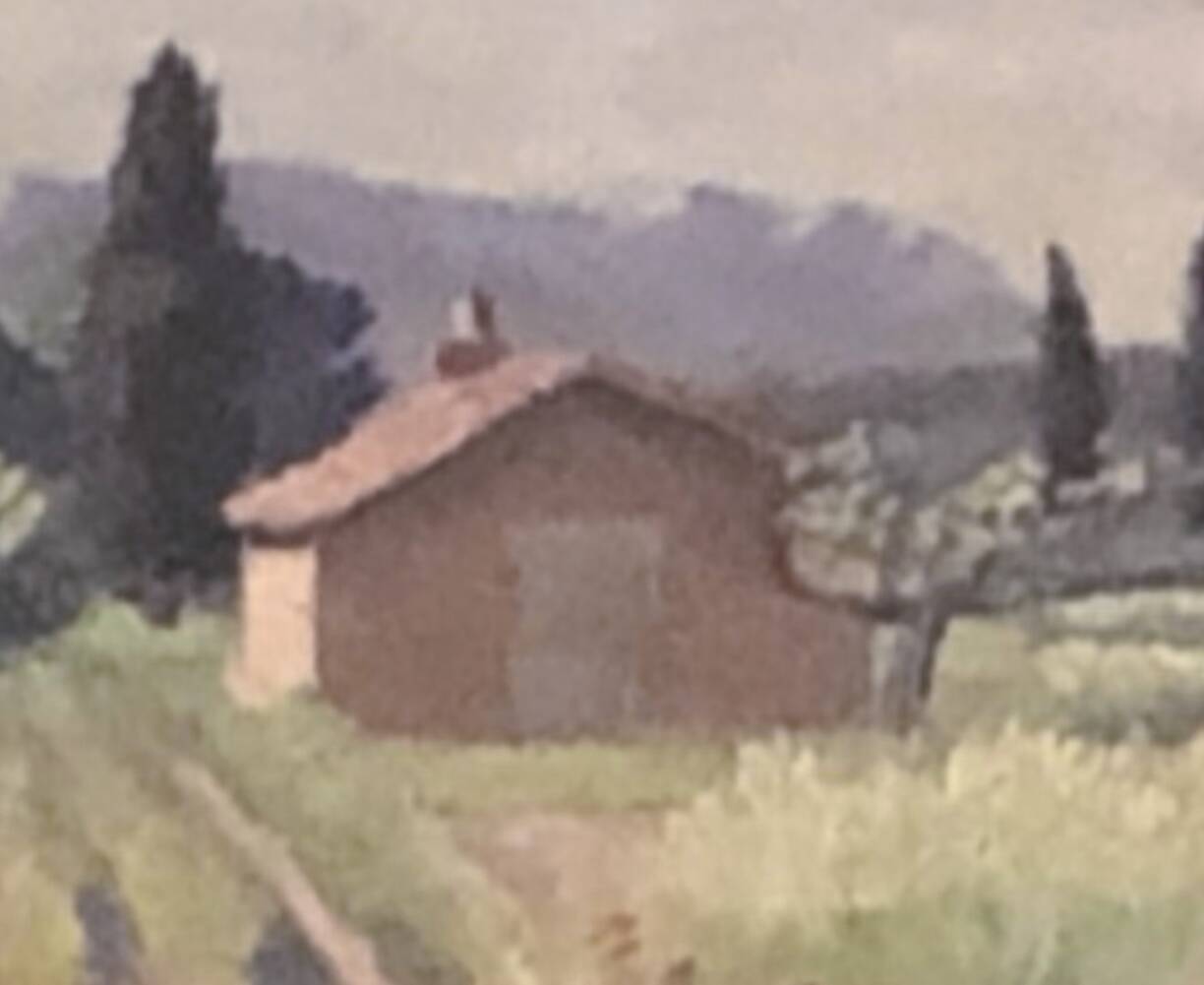 Petit tableau paysage rural