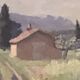 Petit tableau paysage rural