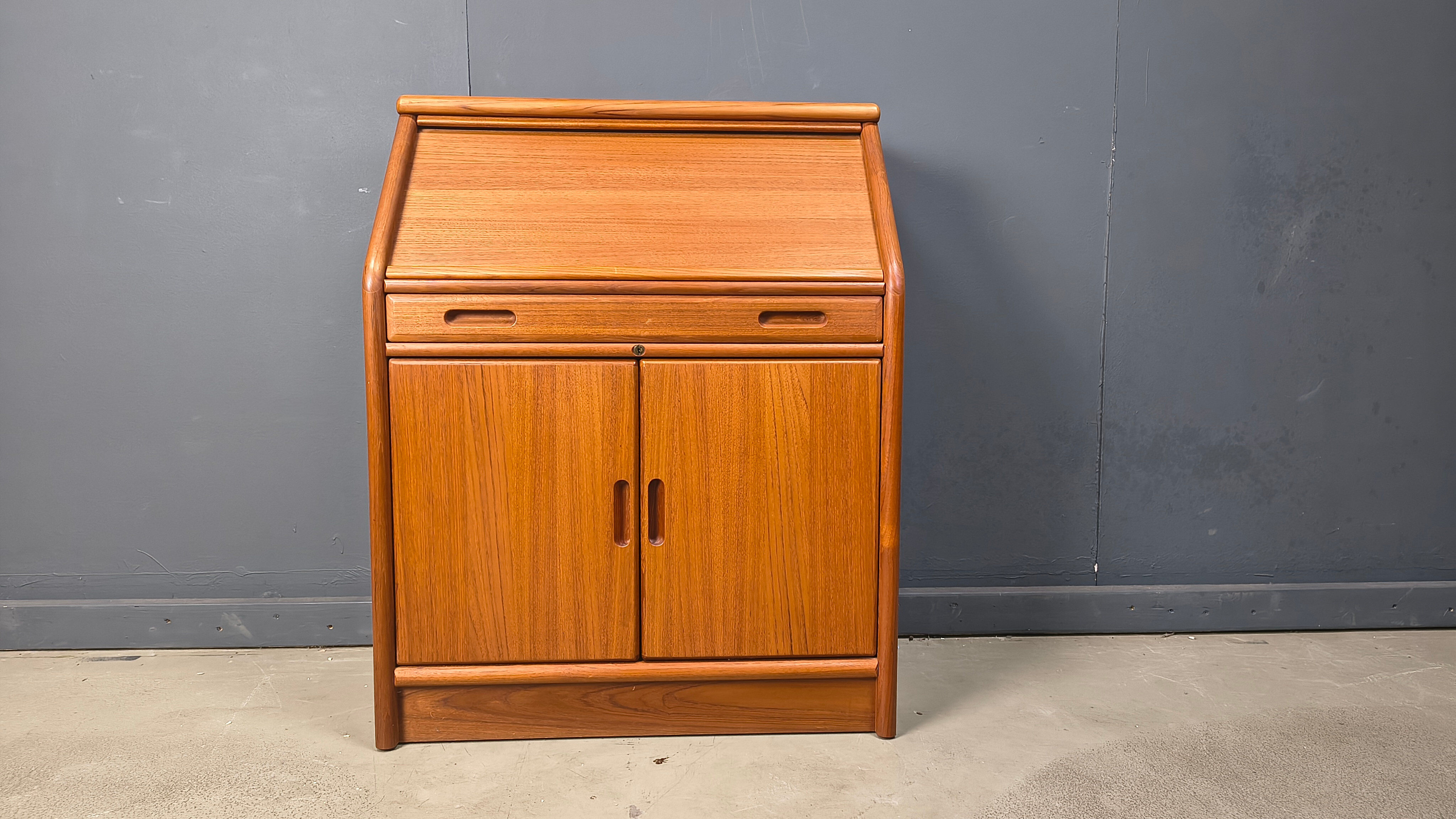 Teak secretaire by Dyrlund, Denmark, 1960s