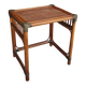 Table de chevet en rotin vintage