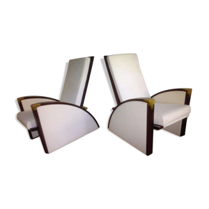 Paire de fauteuils art
