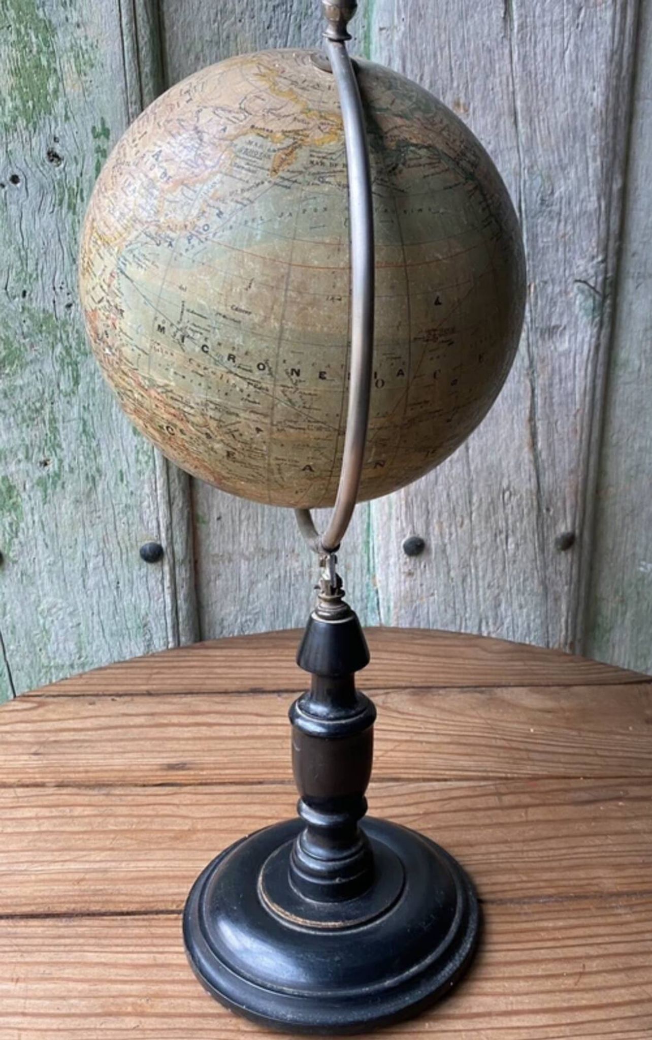 Ancien Globe Terrestre J. Lebègue & Cie, Paris — Environ 1885 / 1890 (Édition