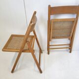 Pair of vintage Italian folding chairs 1970