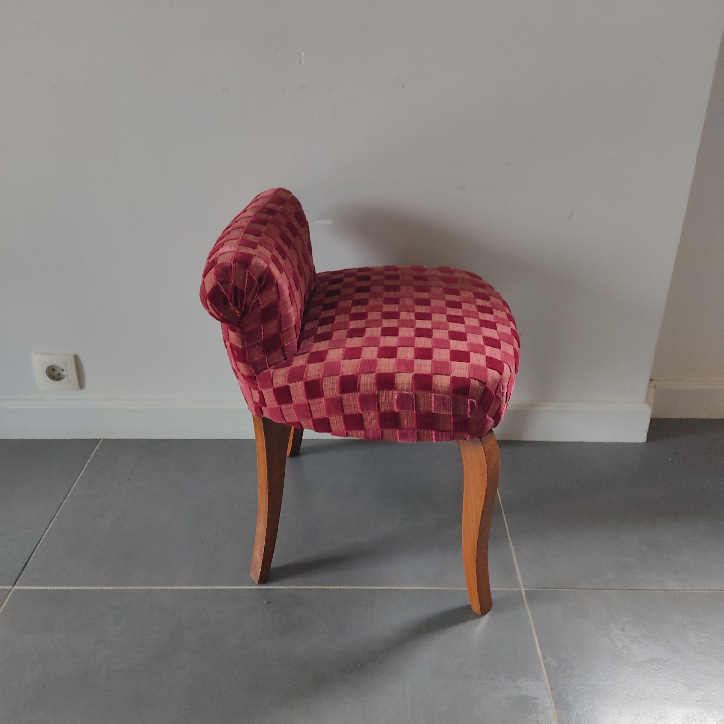 Velvet extra armchair