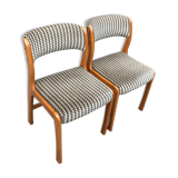 Paire de chaises traîneau