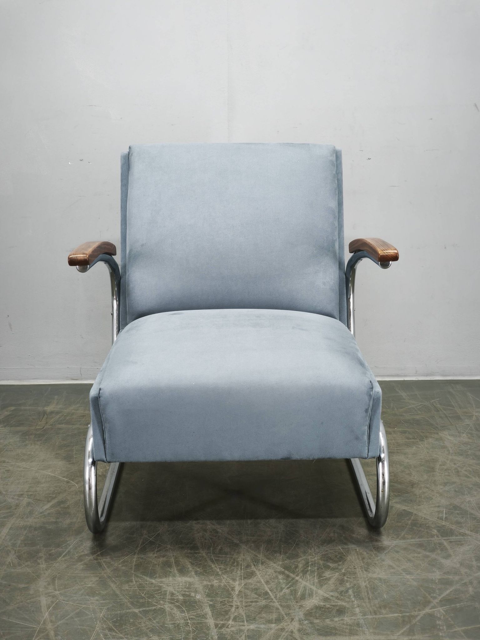 1930s Bauhaus Cantilever Armchair in Thonet S 411 Style, Attributed to Kovo