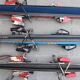 3 pairs of vintage skis: Rossignol Strato, ST 650 & Fischer.