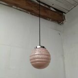 pink opaline pendant light