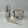 1970s Gorgeous Cocktail Shaker in Gold 24K and Stainless Steel With Ice Buc