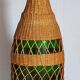 XL bottle lamp foot dressed in rattan 50s