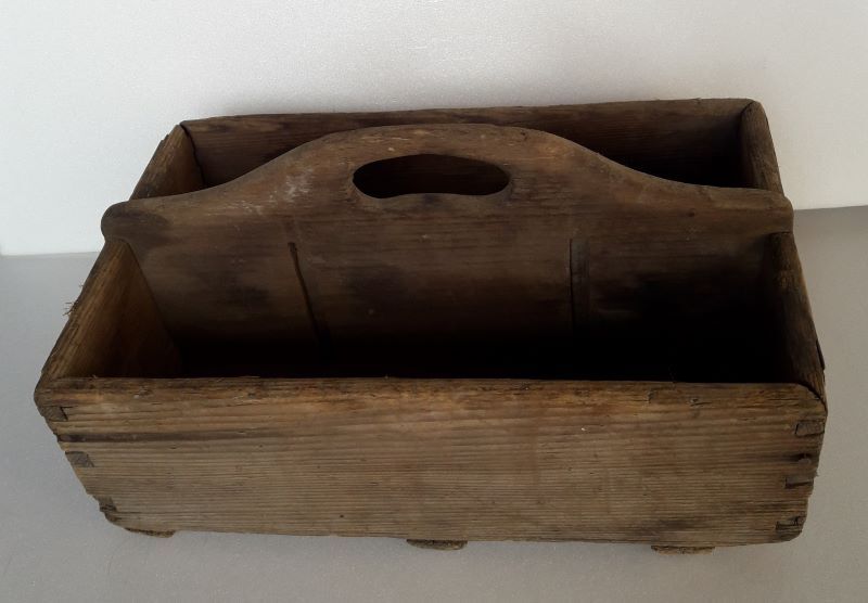 Antique artisan workshop wood locker