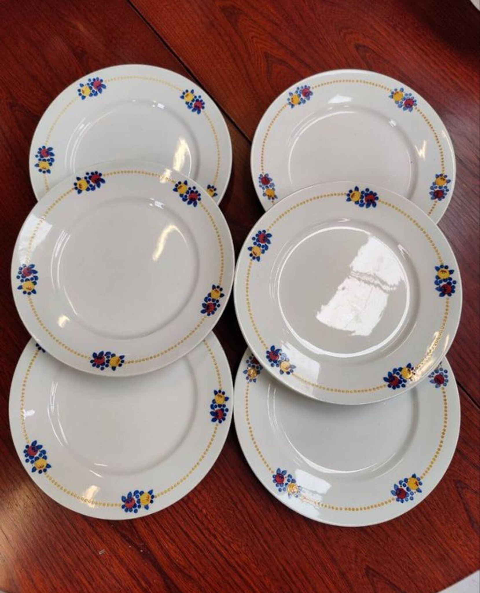 Ensemble 6 assiettes plates villeroy et boch