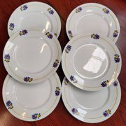 Ensemble 6 assiettes plates villeroy et boch