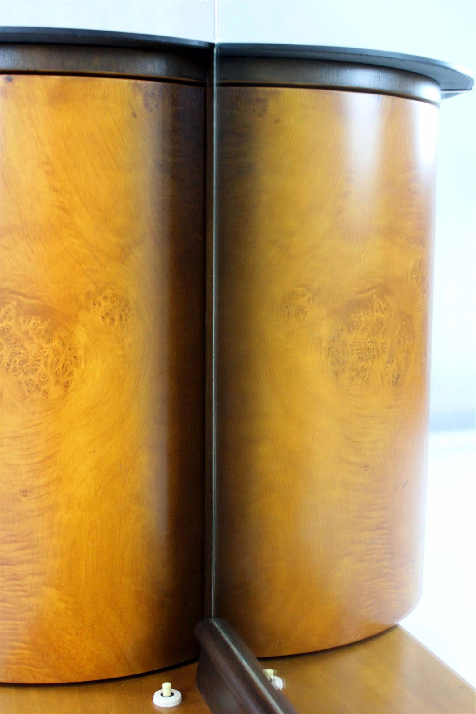 Restored Dressing Table with Mirror by J. Halabala for Up Zavody, 1940s