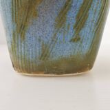 Vintage blue ceramic vase 1960