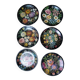 6 assiettes peintes à la main
