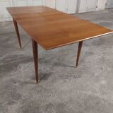 Scandinavian teak table with built-in extension