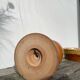 Large turned wooden lamp base