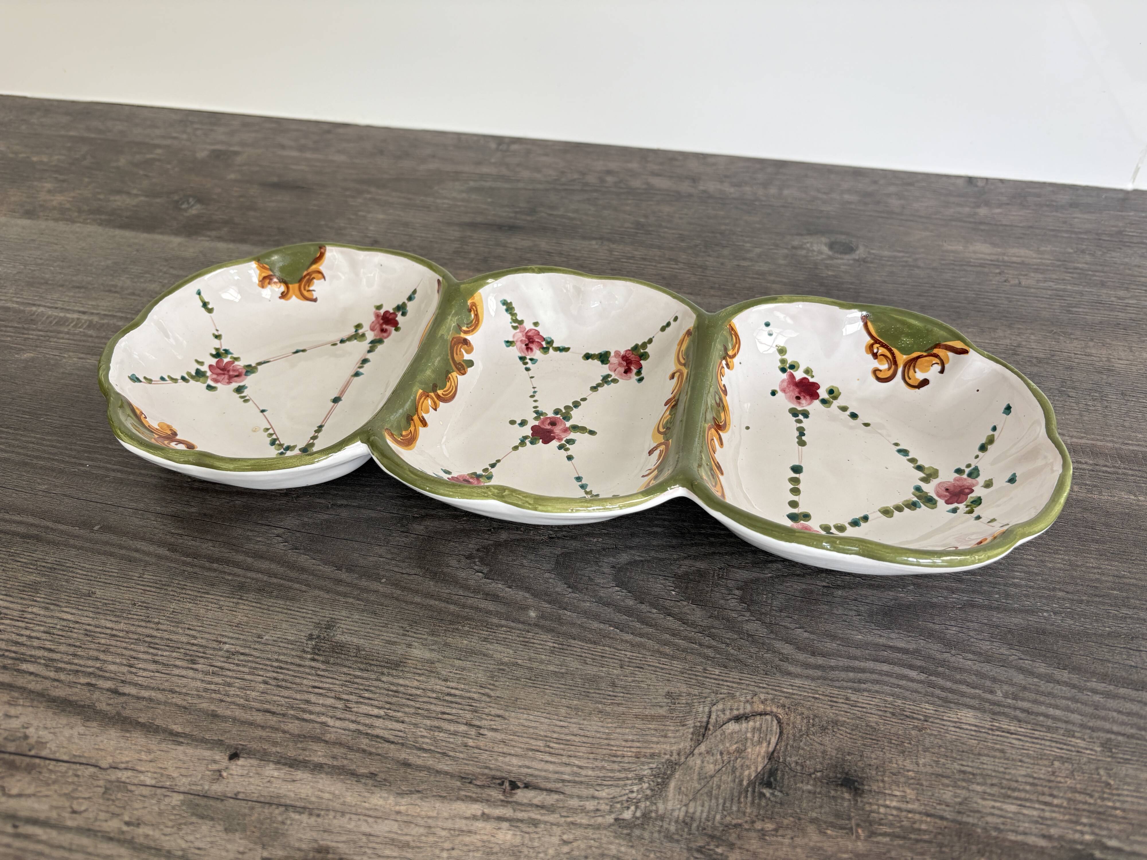 Vintage ceramic Italian aperitif plate