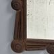 Antique tramp art folk art distressed mirror, Austria ca 1900s