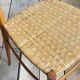 Pair of mid-century woven-seat dining chairs by G.B. Marangoni, Italy 1950s