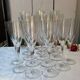 17 Baccarat crystal flutes, Dom Pérignon model