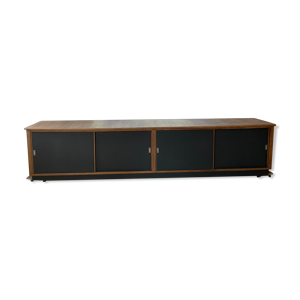 Comptoir bi-face portes coulissantes chêne XXL 4m enfilade