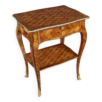 Small living room table in precious wood, louis xv style – 1st part 19th century
