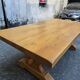 Large monastery table in solid oak – French handcrafted.
