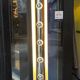 Vintage design floor lamp in chrome and white metal 70'