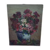 Oil on cardboard, work of Pierre - Antoine Cluzeau (1884-1963)