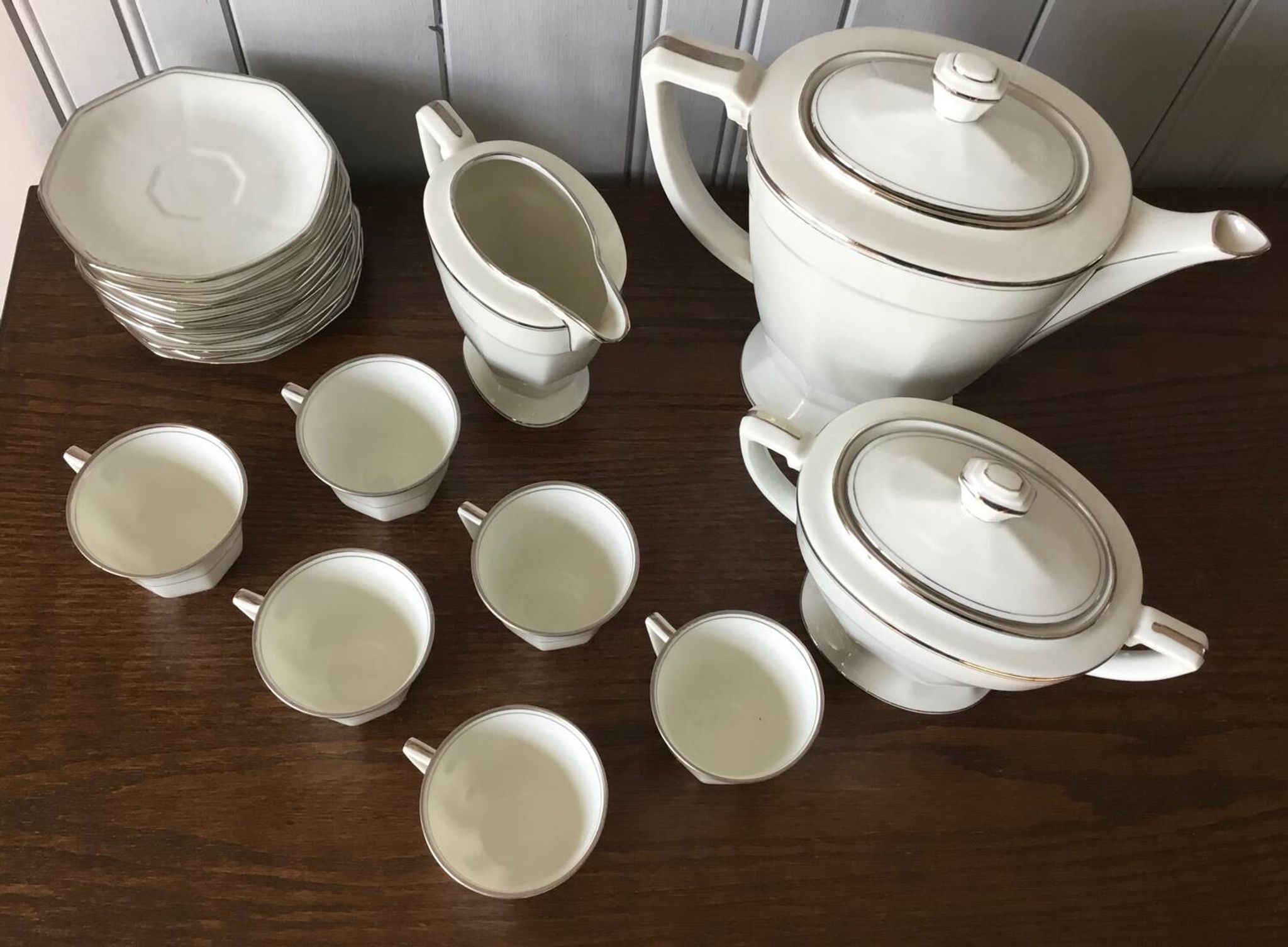 Limoges porcelain coffee service by Legrand