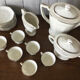 Limoges porcelain coffee service by Legrand