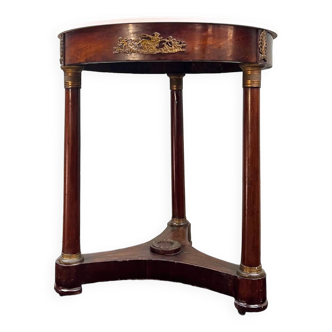 Mahogany Pedestal Table, Empire Period, 19th Century