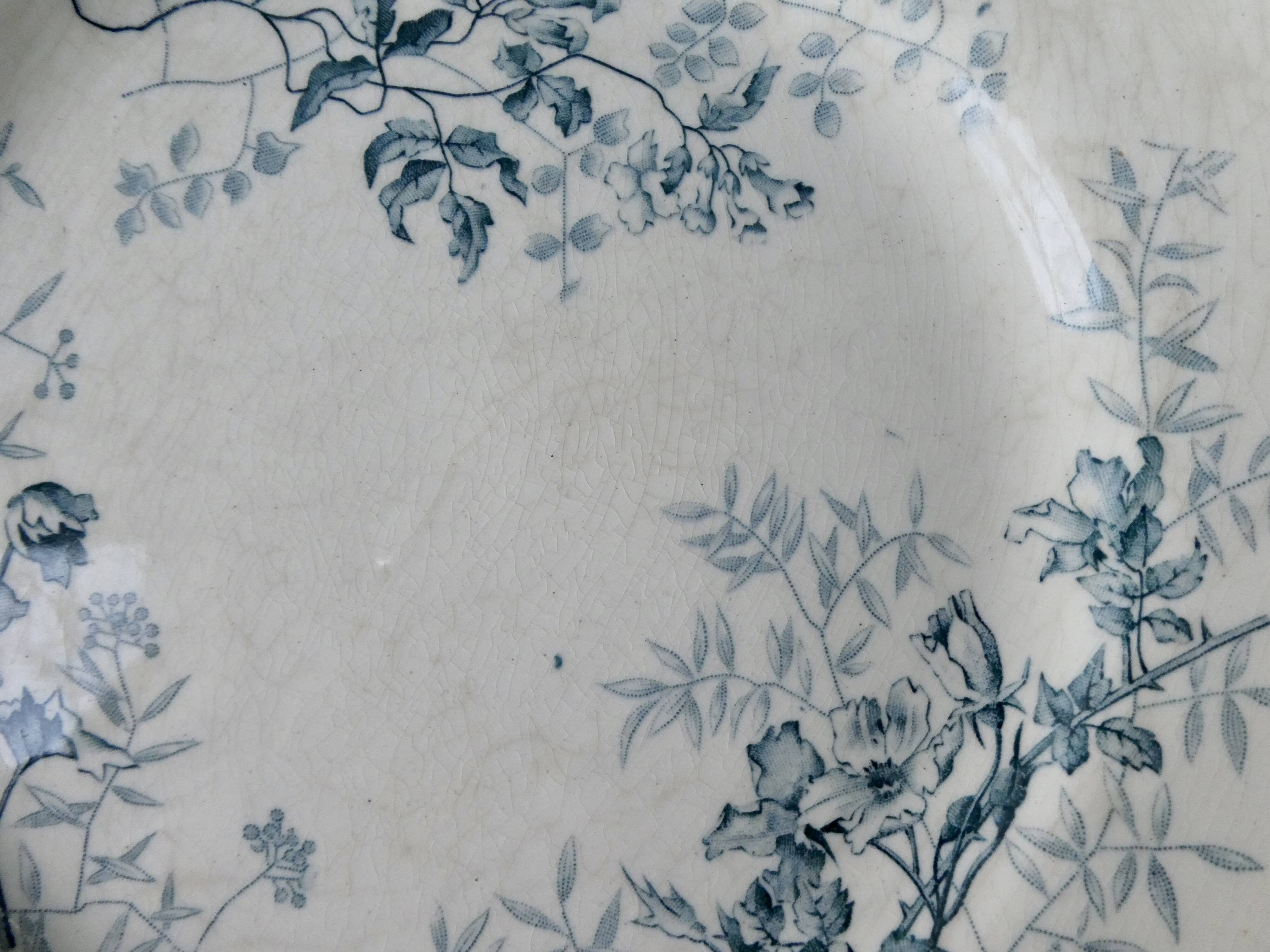 Set of 6 flat plates Roscoff, Choisy king The King Boulenger Iron land