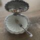 Stainless steel shell butter dish