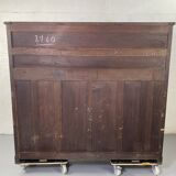 Large vintage wooden bookcase