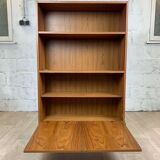 Scandinavian vintage teak library, 60s