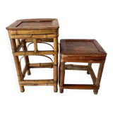 Vintage bamboo plant holders