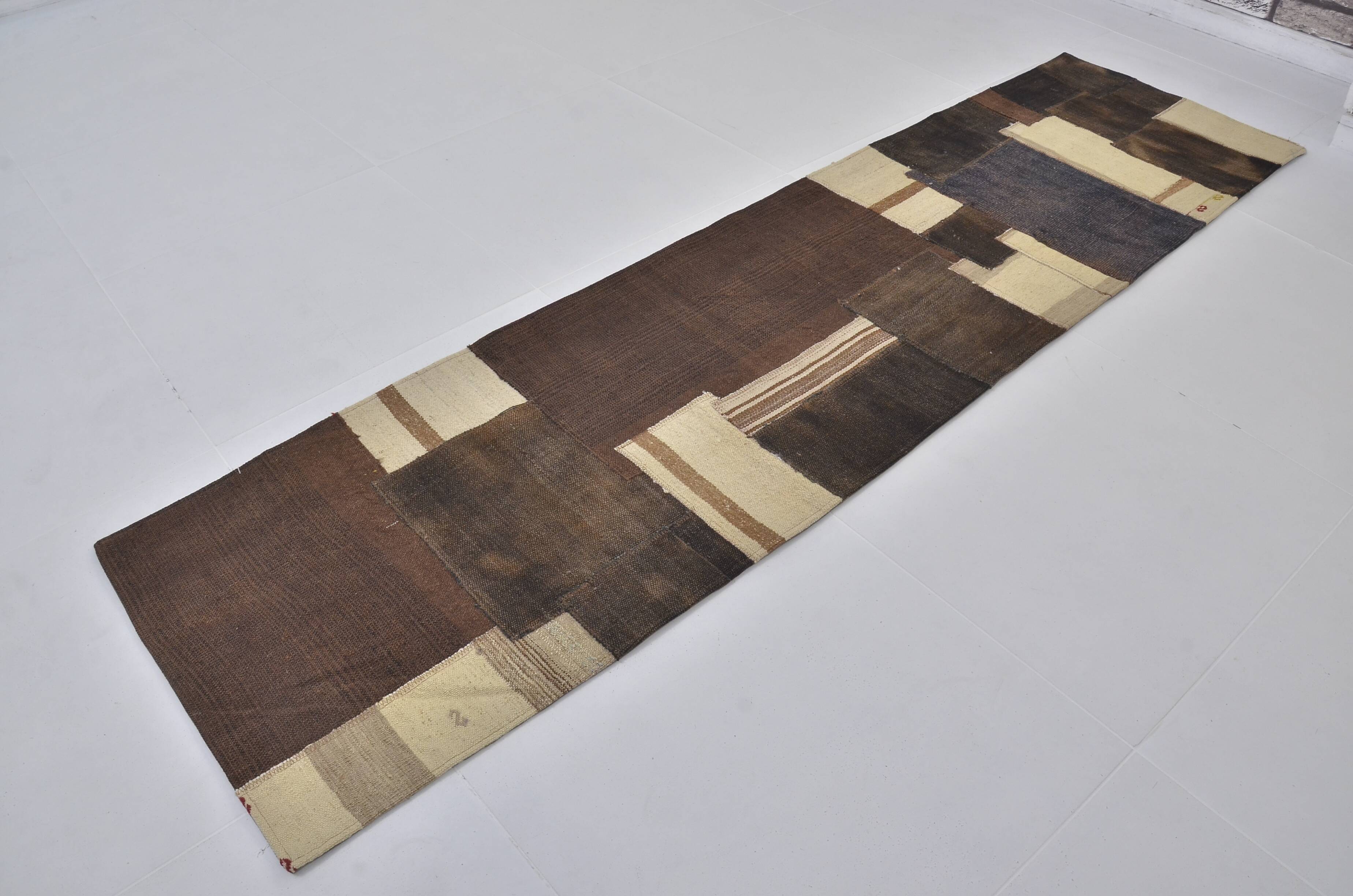 Turkish Handmade Vintage Kilim Runner sku3861