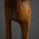 Wood sculpture "The Thoughtful One" by Ole Wettergren, Denmark, 1980s