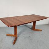 Table à manger avec rallonges en teck de Niels Möller, Dänemark années 60/70
