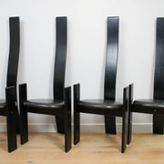 Set of 4 dining chairs model 'Golem' designed by Vico Magistretti for Poggi