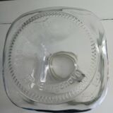 Glass jar or candy box 4,250 l made Italy