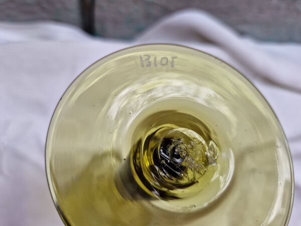 Biot 6 Flutes vintages à champagne ( cocktail ou vin )Verre soufflé, Bullé
